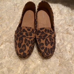 Leopard loafers